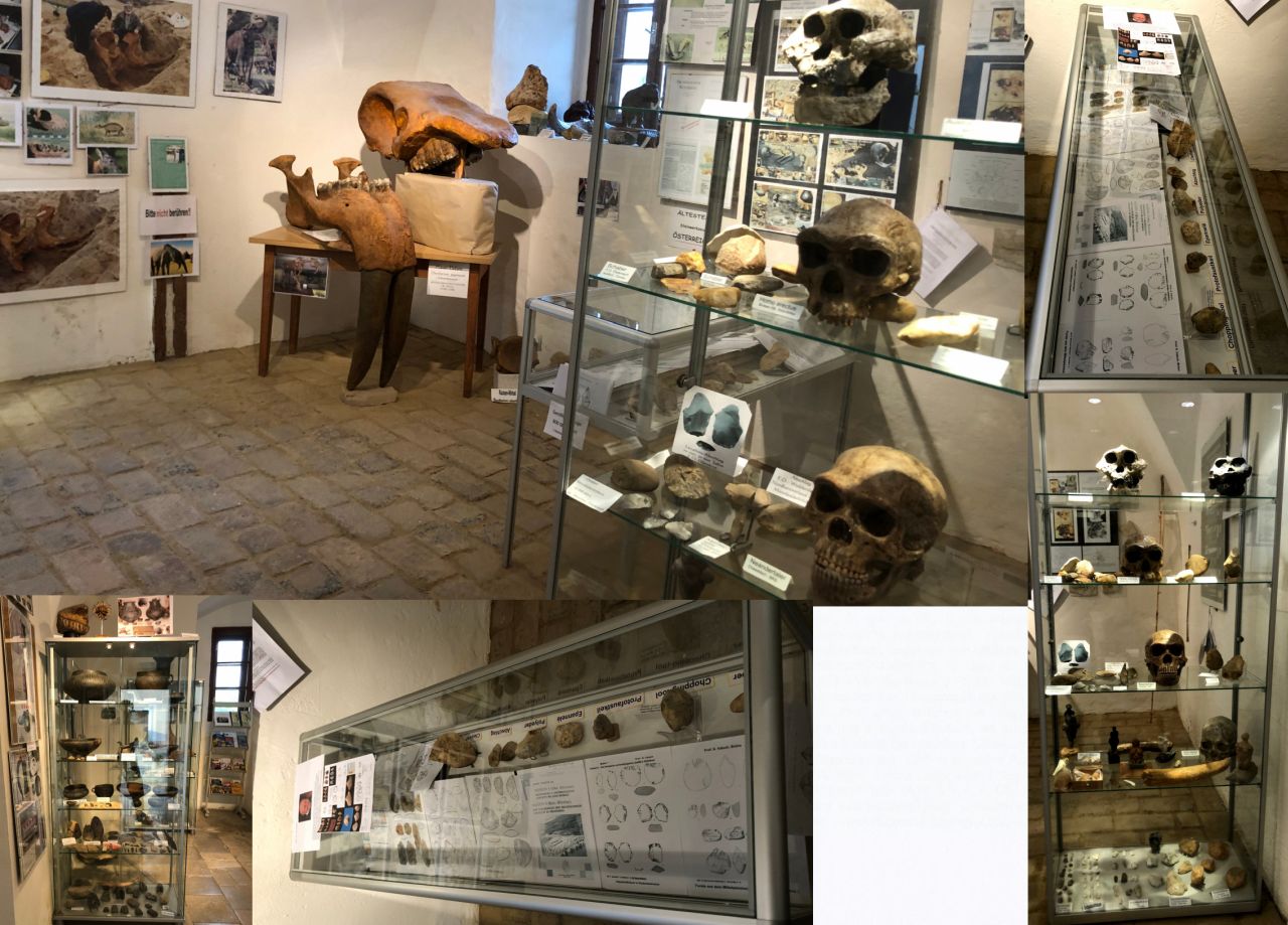 Blick in die Ausstellung, Collage